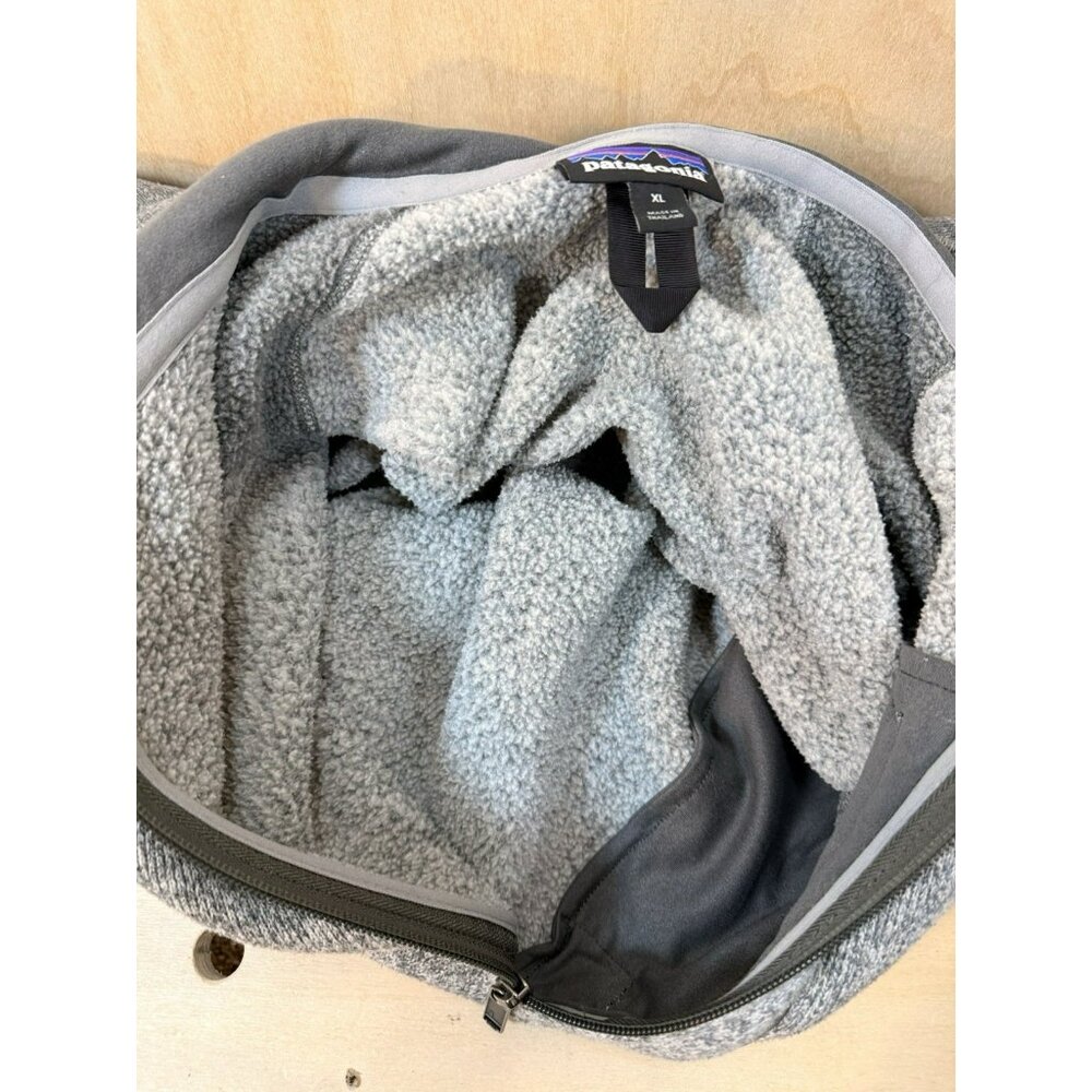 Patagonia Better Sweater Men's XL Two Tone Gray Fleece 1/4 Zip Pullover - Picture 10 of 14